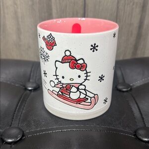 New Blue Sky Clayworks Hello Kitty Sledding Christmas Lover Scented Candle
